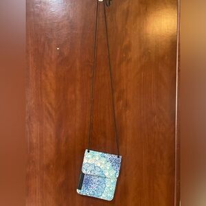 Blue Floral Crossbody Bag for Women - Stylish Everyday Carry